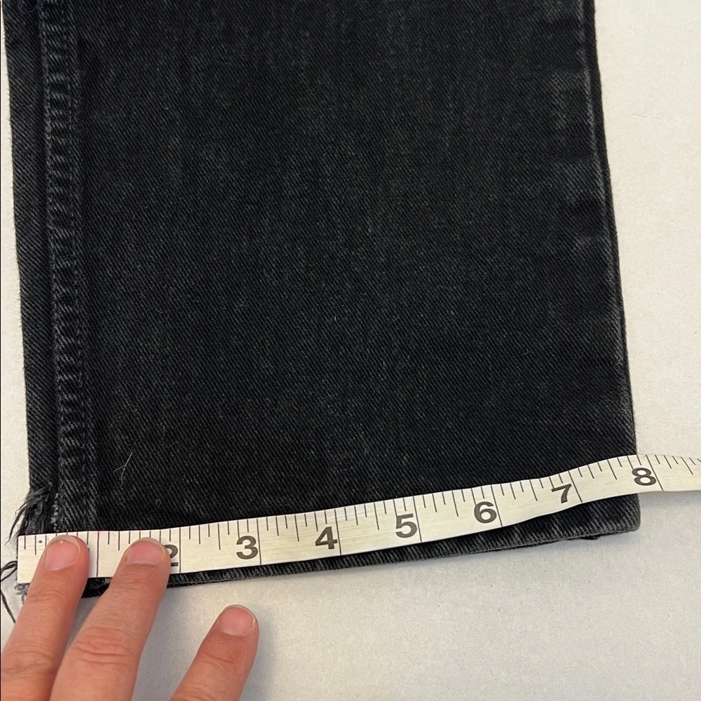 90’s TOMMY HILFIGER BLACK STRAIGHT LEG HIGH WAIST JEANS